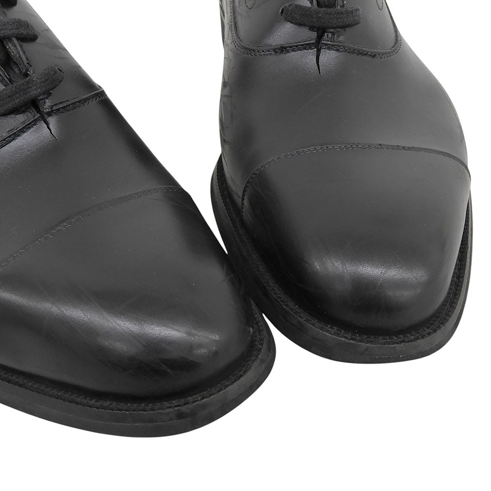 PVC Black Waterproof Tomojiro Straight Tip Shoes Sneakers Size 9.5