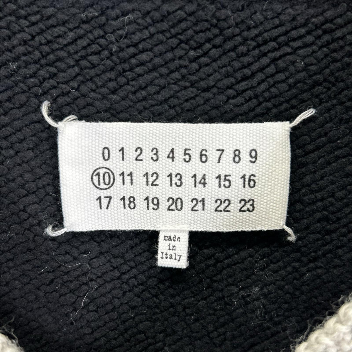 Maison Margiela 2020 V-Neck Knit Sweatshirt Navy Size 44
