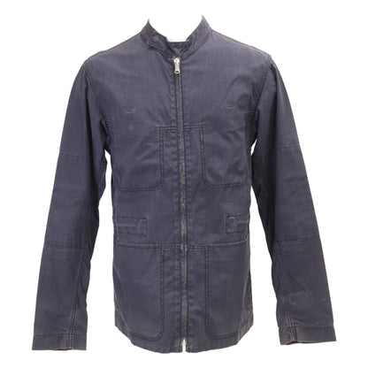 MARTIN MARGIELA 04' Cotton Check Rider Jacket Navy Size 46