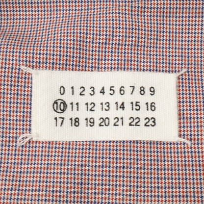 MARTIN MARGIELA 04' Cotton Check Rider Jacket Navy Size 46