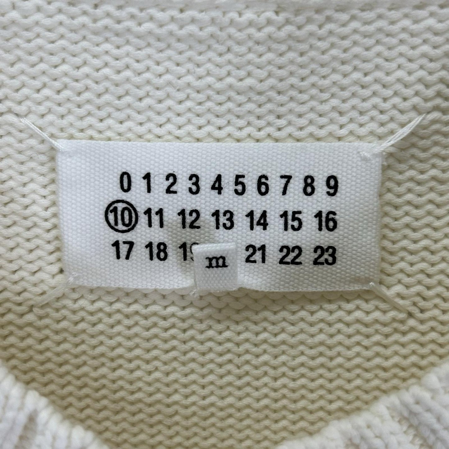 Maison Margiela 20AW 4 Stitch Crewneck Sweater White Size M