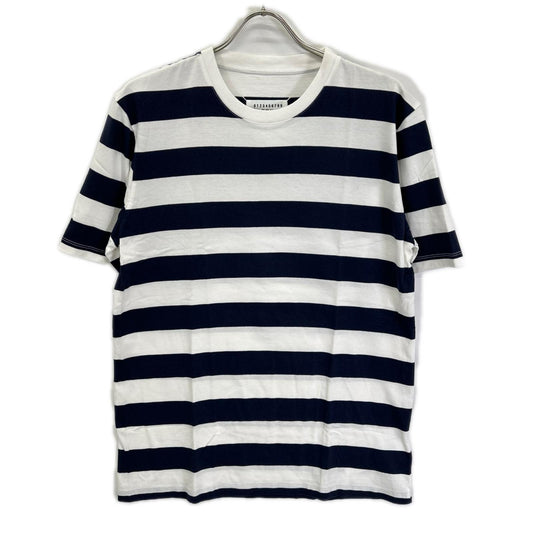 Maison Margiela 19SS S50GC0552 Striped White Navy T-Shirt Size L
