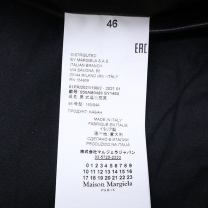 Maison Margiela S50AM0489 Lambskin 5-Zip Zip Jacket Size 46