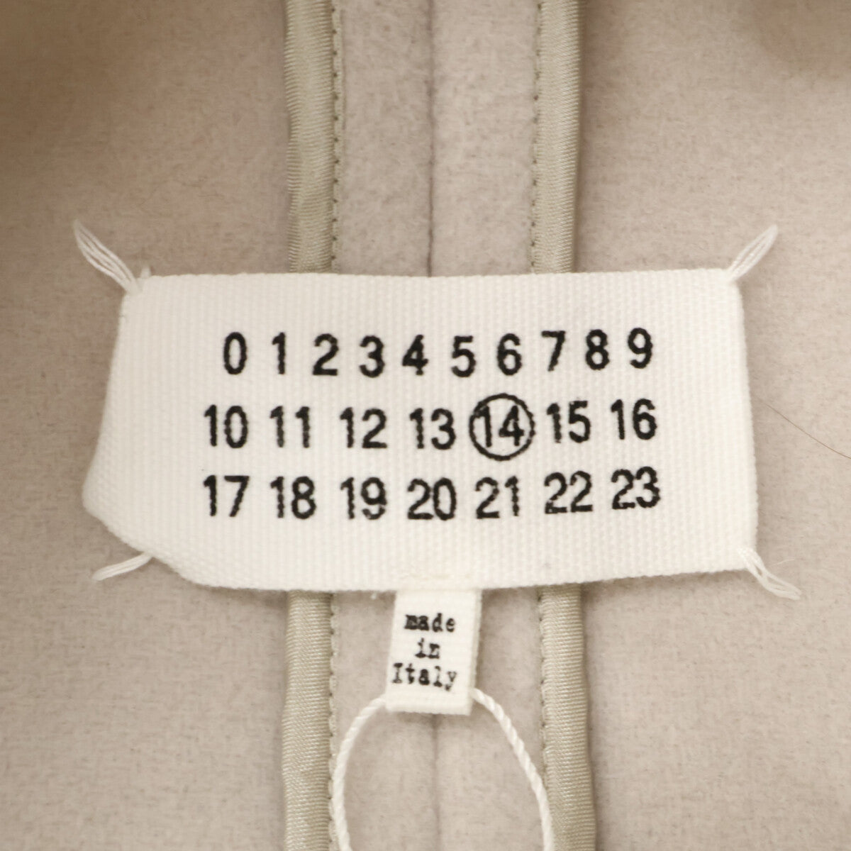 Maison Margiela Cashmere Blend Light Gray Coat Size 46