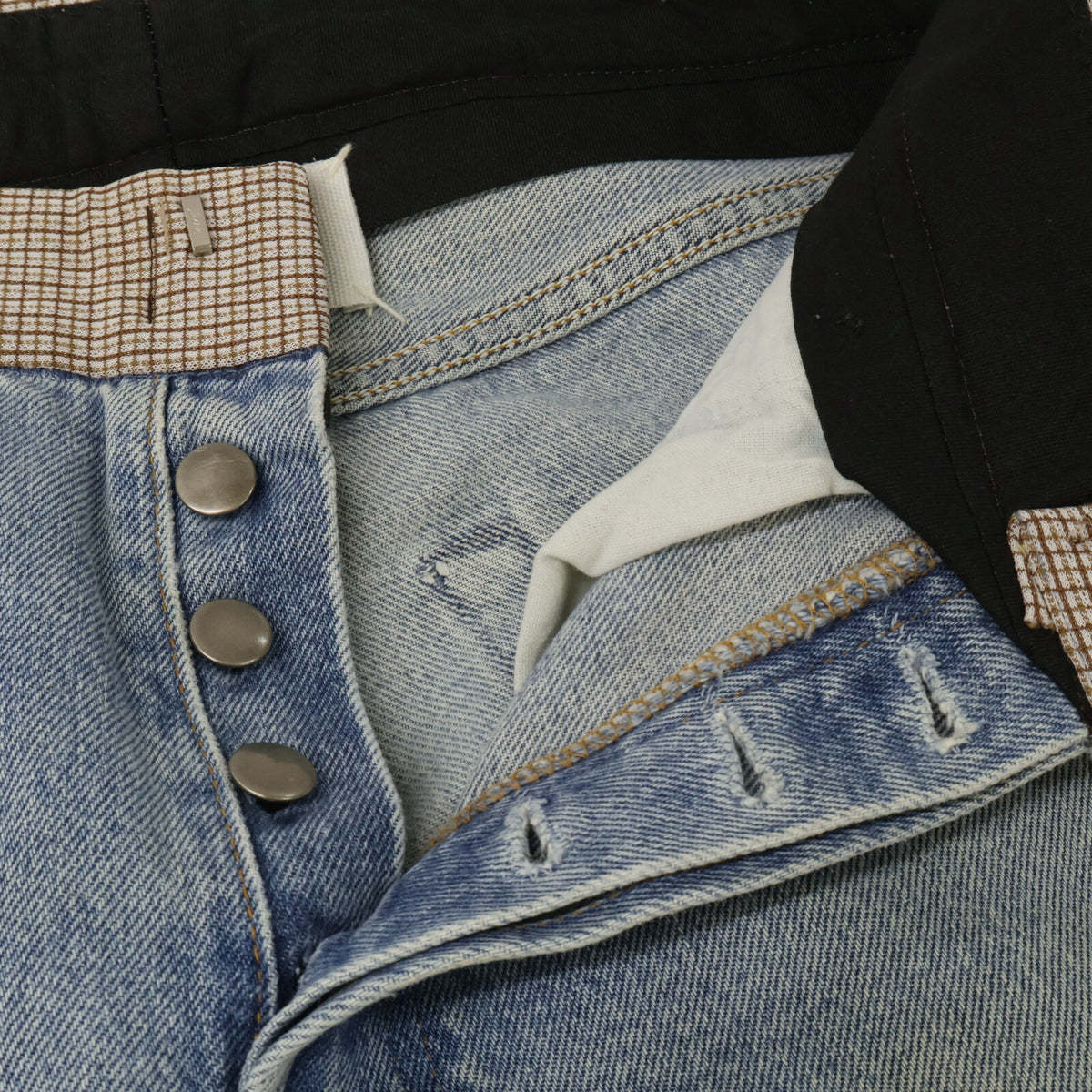 MARTIN MARGIELA Artisanal Reworked Denim Jeans Blue Size S