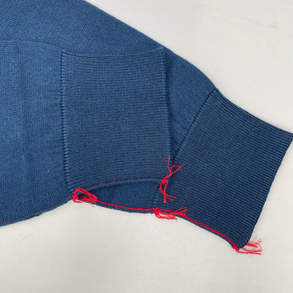 Maison Margiela 21SS S50HA0979 Cotton Knit Shirt Navy Polo Size M