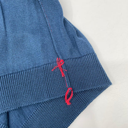 Maison Margiela 21SS S50HA0979 Cotton Knit Shirt Navy Polo Size M