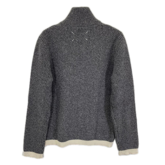 Maison Margiela 21 Alpaca Blend Driver's Sweater Gray Size S