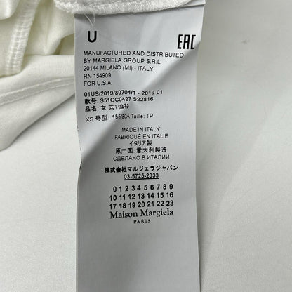 Maison Margiela 19SS S51GC0427 AIDS White Yellow T-Shirt Size XS