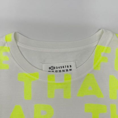 Maison Margiela 19SS S51GC0427 AIDS White Yellow T-Shirt Size XS