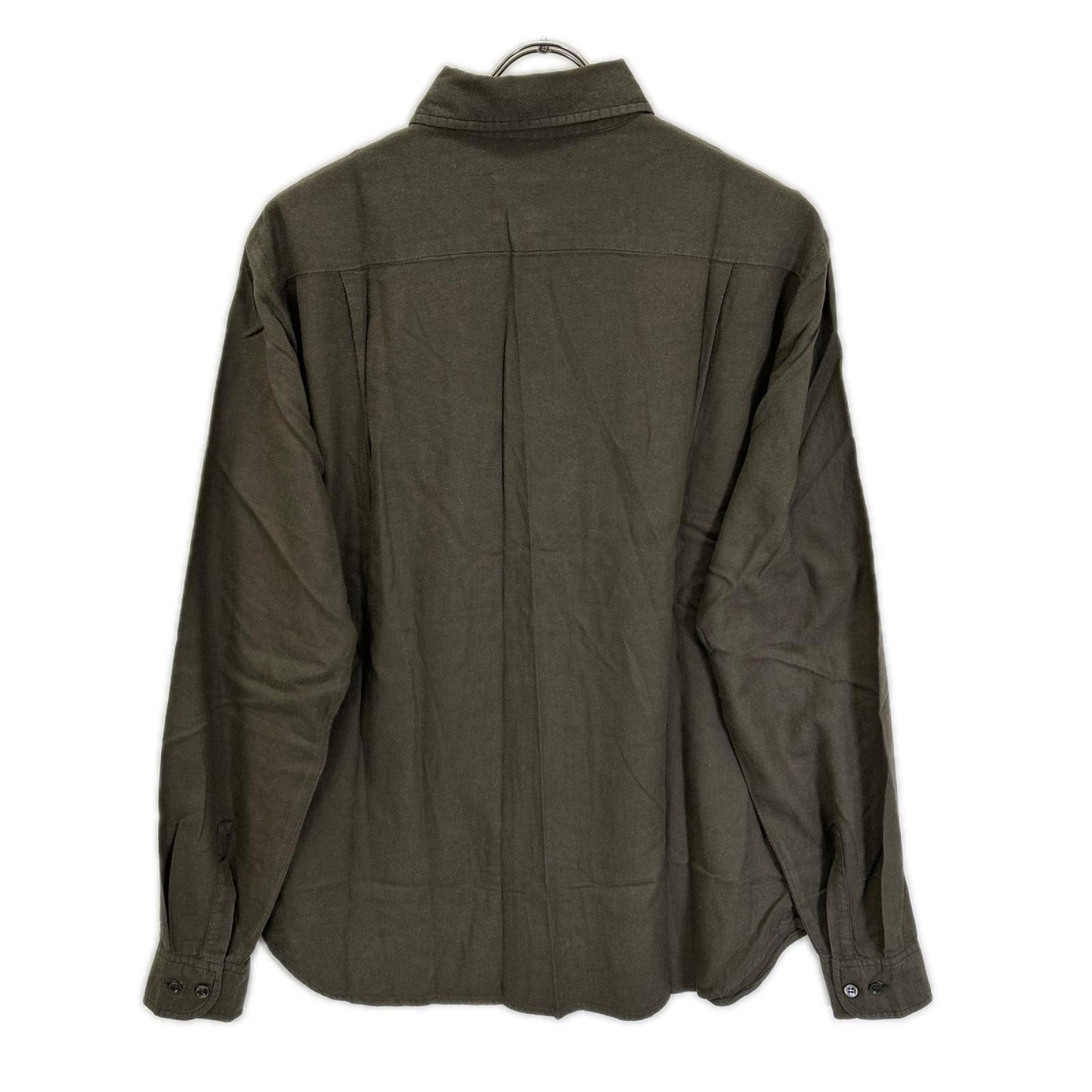 MARTIN MARGIELA 02AW Cotton Rayon Flap Shirt Khaki Size 1