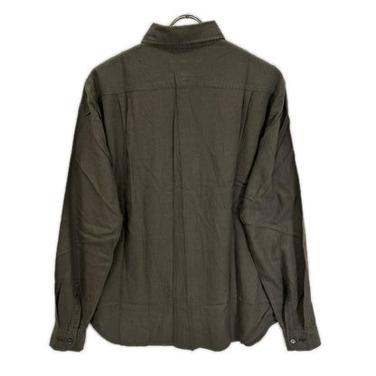 MARTIN MARGIELA 02AW Cotton Rayon Flap Shirt Khaki Size 1