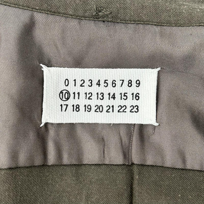MARTIN MARGIELA 02AW Cotton Rayon Flap Shirt Khaki Size 1