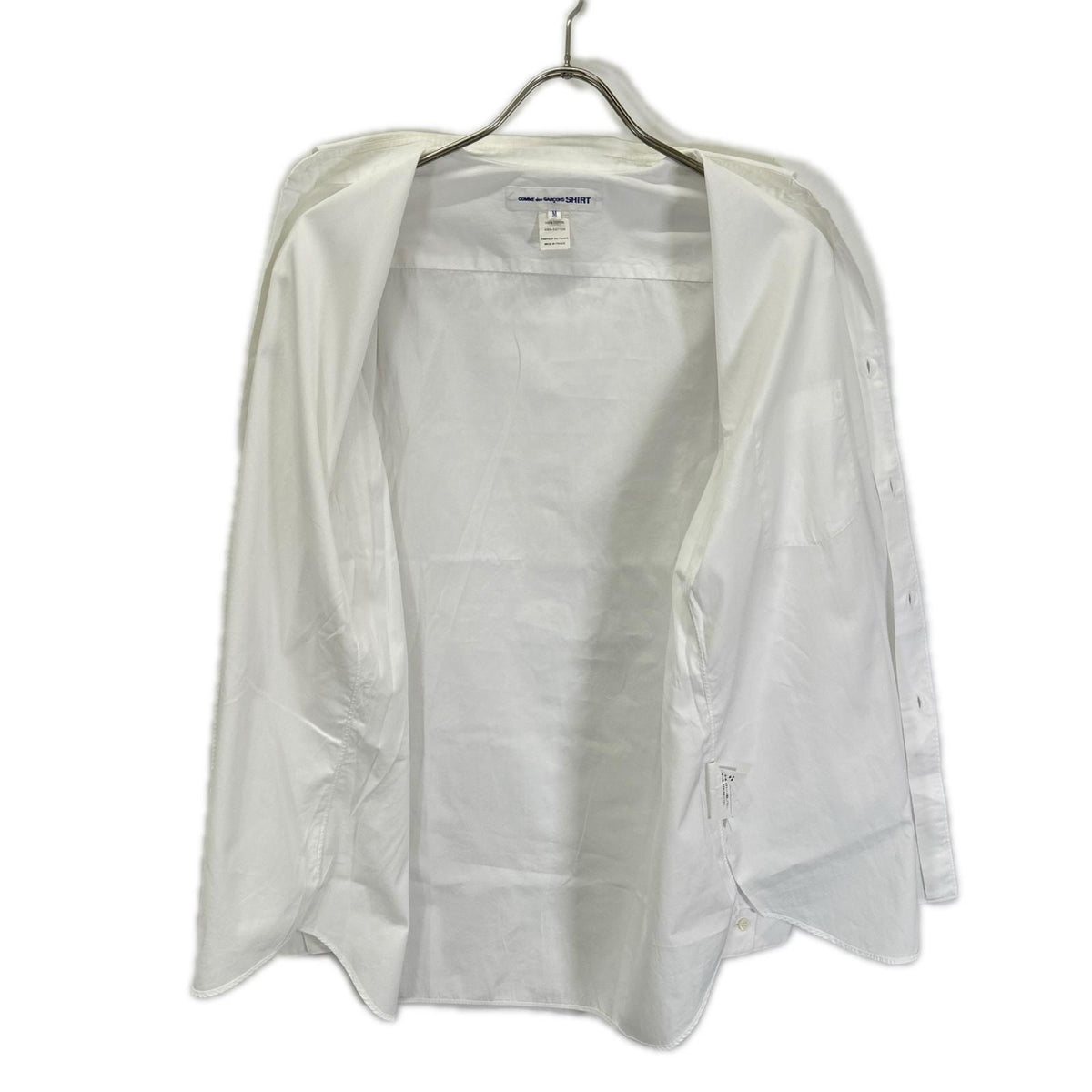 COMMEdesGARCONS SHIRT AW18 Round Collar Cotton Shirt Size M