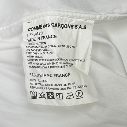 COMMEdesGARCONS SHIRT AW18 Round Collar Cotton Shirt Size M
