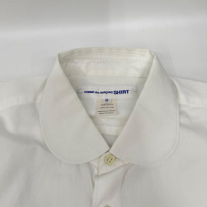 COMMEdesGARCONS SHIRT AW18 Round Collar Cotton Shirt Size M
