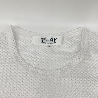 PLAYCOMMEdesGARCONS 26SS Red Emblem T-Shirt White Size XXL