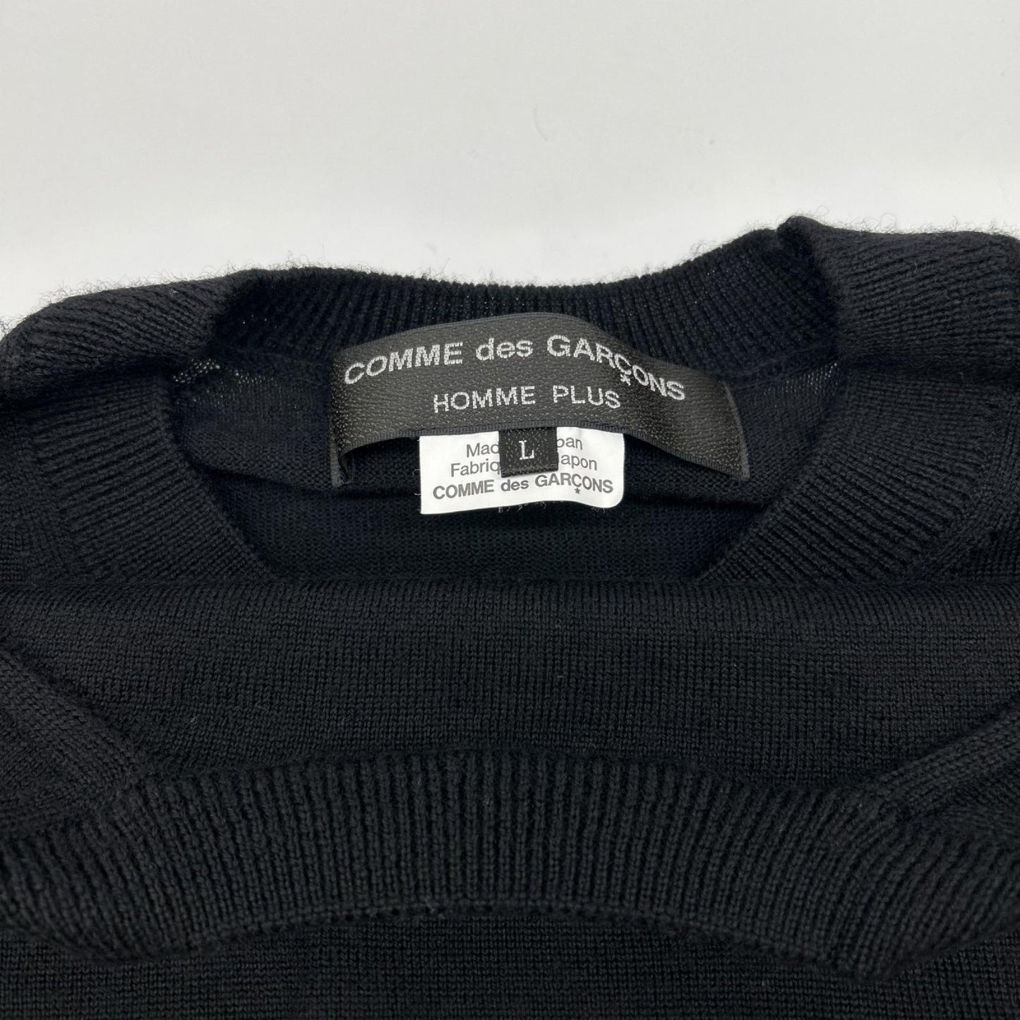 COMMEdesGARCONS HOMME PLUS SS24 Docking Wool Knit Size L