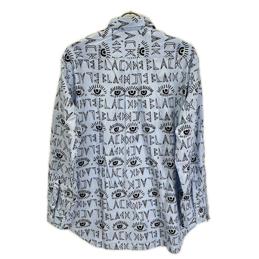BLACKCOMMEdesGARCONS AW25 All-Over Print Shirt Size XL