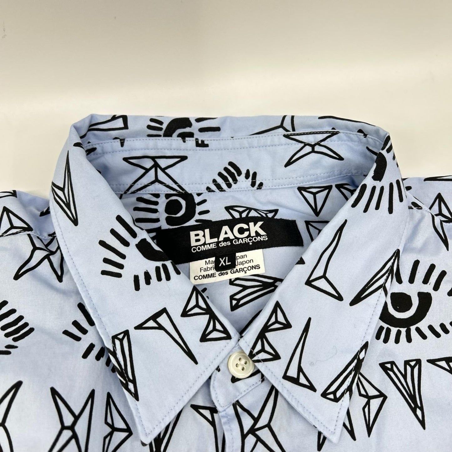 BLACKCOMMEdesGARCONS AW25 All-Over Print Shirt Size XL