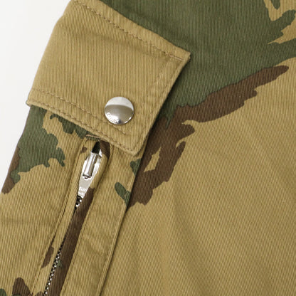 CELINE Camo Logo Adjuster Short Cargo Pants Brown Size 48