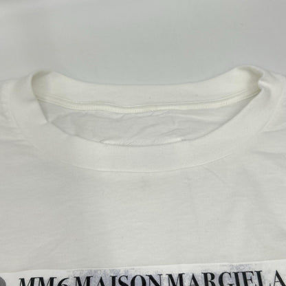 MM6 25SS Newspaper Print T-Shirt White Size S