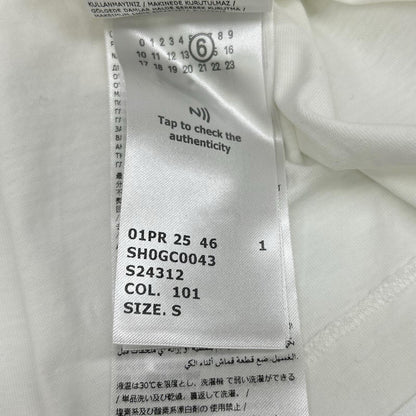 MM6 25SS Newspaper Print T-Shirt White Size S