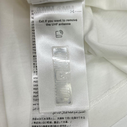 MM6 25SS Newspaper Print T-Shirt White Size S