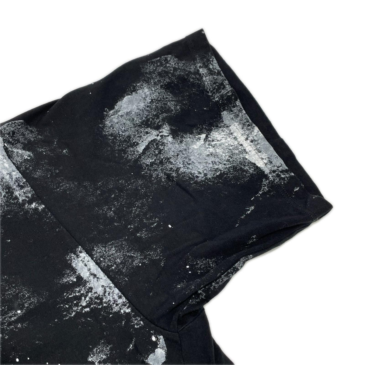 MM6 26SS Black Logo Paint Cotton T-Shirt Size S