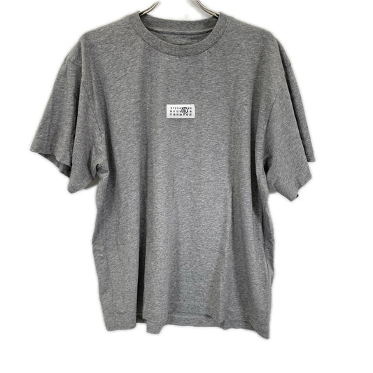 MM6 26SS Number Logo T-Shirt Gray Size XXS
