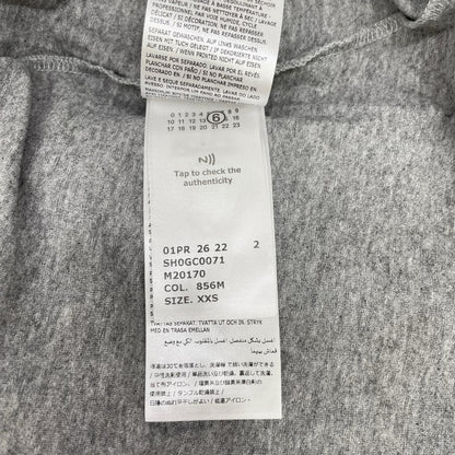 MM6 26SS Number Logo T-Shirt Gray Size XXS