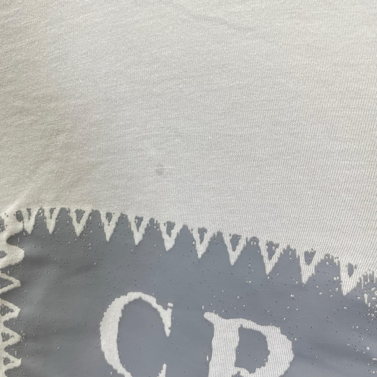 C.P.COMPANY Light Gray 30/1 Jersey Label T-Shirt Size XL
