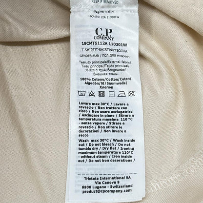C.P.COMPANY Ivory Mercerized T-Shirt Size XL
