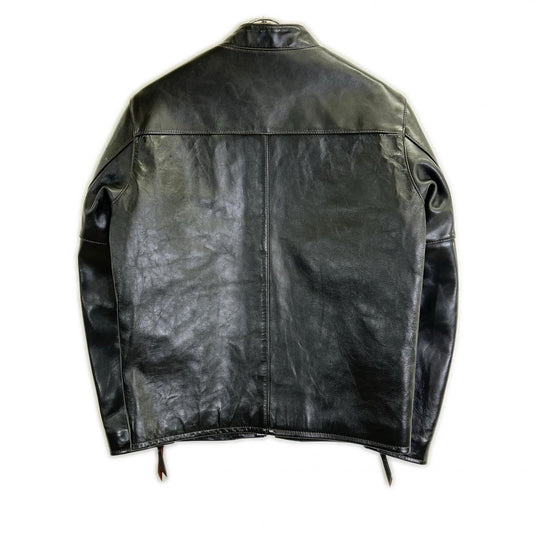 Y'2 LEATHER PR-64 Vintage Horsehide Jacket Black Size 36