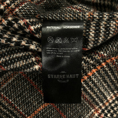 STARKE HAUT Black Horsehide Car Coat Size S
