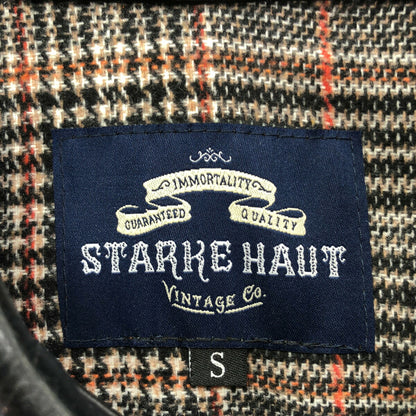 STARKE HAUT Black Horsehide Car Coat Size S
