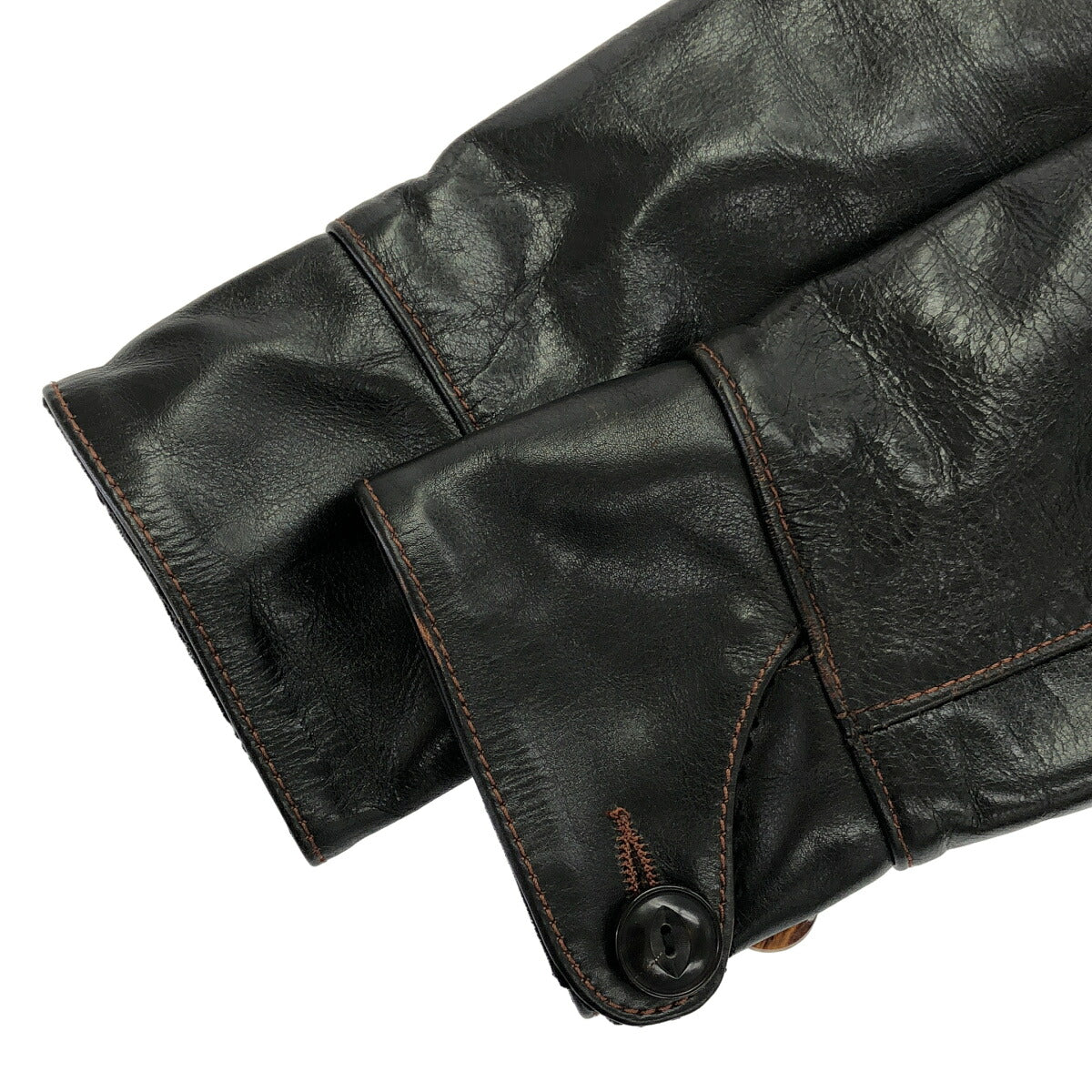 STARKE HAUT Black Horsehide Car Coat Size S