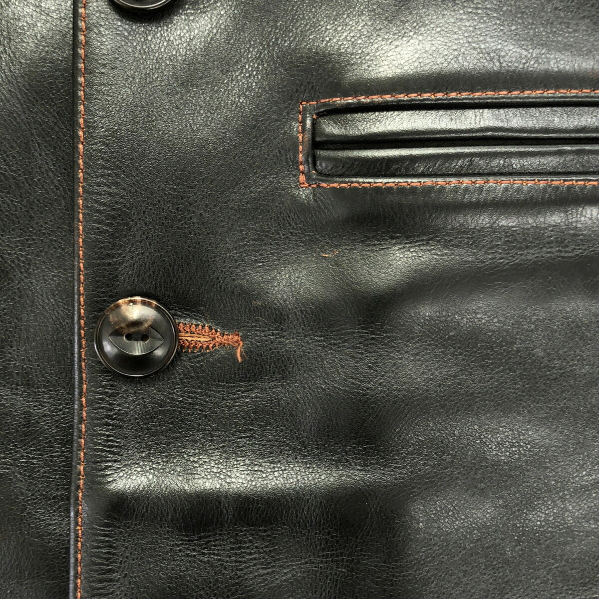 STARKE HAUT Black Horsehide Car Coat Size S