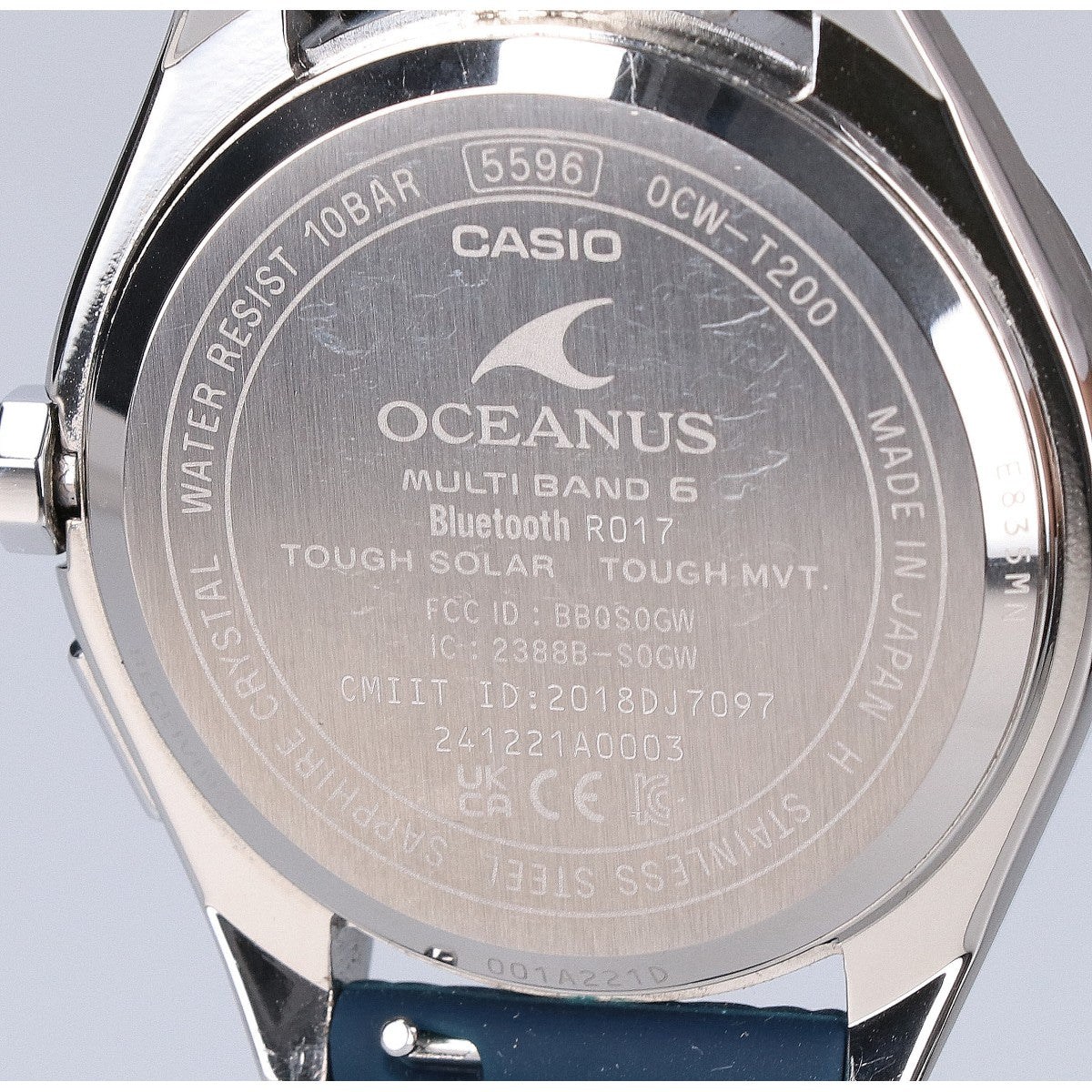 CASIO OCEANUS Tough Solar Multiband 6 Watch Silver