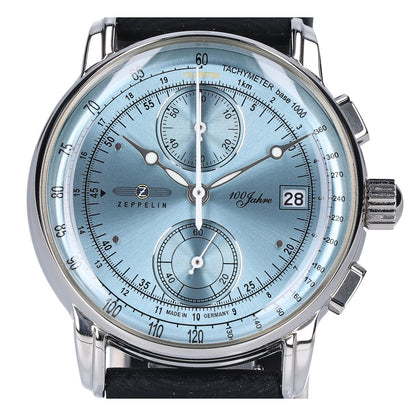 ZEPPELIN 100th Anniv. Chronograph Quartz Watch Silver/Black