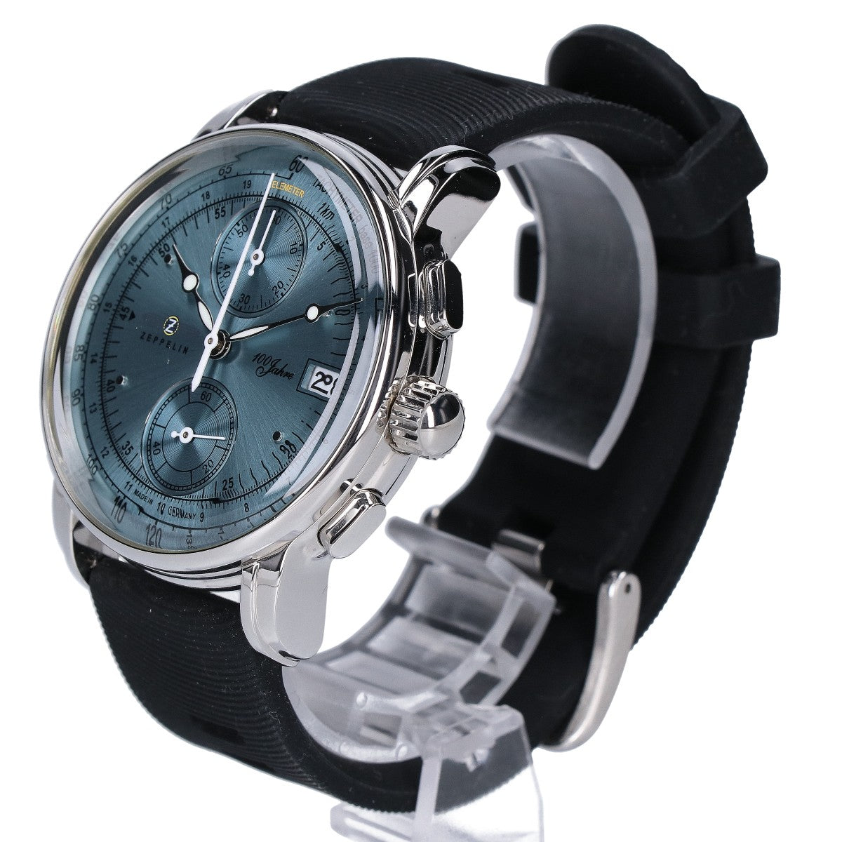 ZEPPELIN 100th Anniv. Chronograph Quartz Watch Silver/Black
