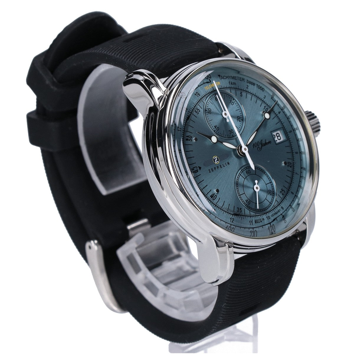 ZEPPELIN 100th Anniv. Chronograph Quartz Watch Silver/Black
