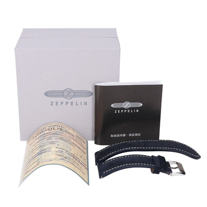ZEPPELIN 100th Anniv. Chronograph Quartz Watch Silver/Black