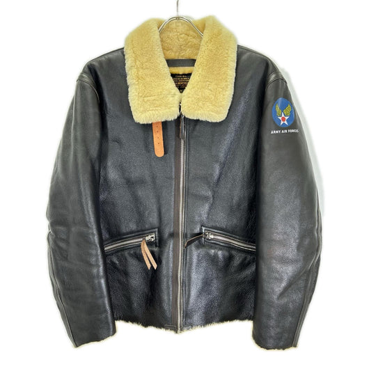 MORGAN MEMPHIS BELLE Dark Brown Flight Jacket Size S