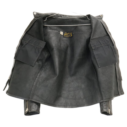 BUCO J-100 Horsehide Single Rider Jacket Black Size 36