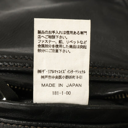 BUCO J-100 Horsehide Single Rider Jacket Black Size 36