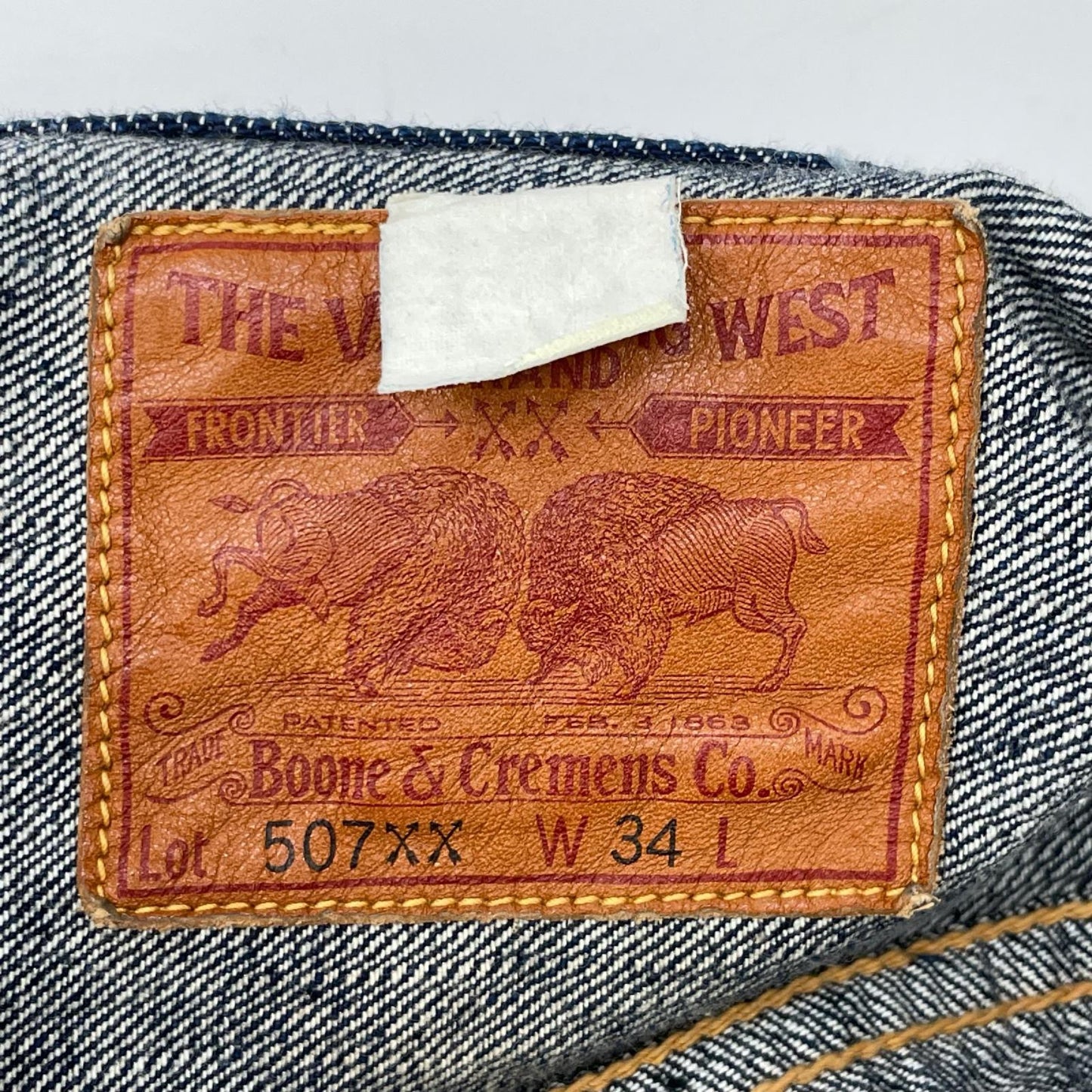 FREEWHEELERS THE VANISHING WEST 507XX Denim Jacket Size 34
