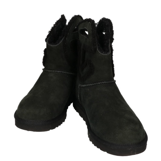 UGG x Telfar Logo Mini Shearling Boots Black Size 27cm