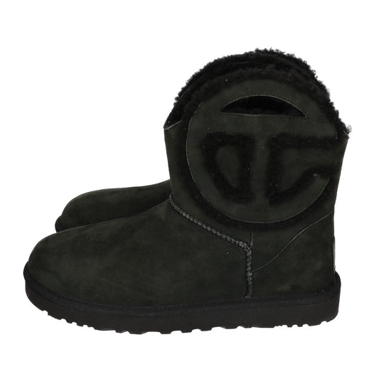 UGG x Telfar Logo Mini Shearling Boots Black Size 27cm