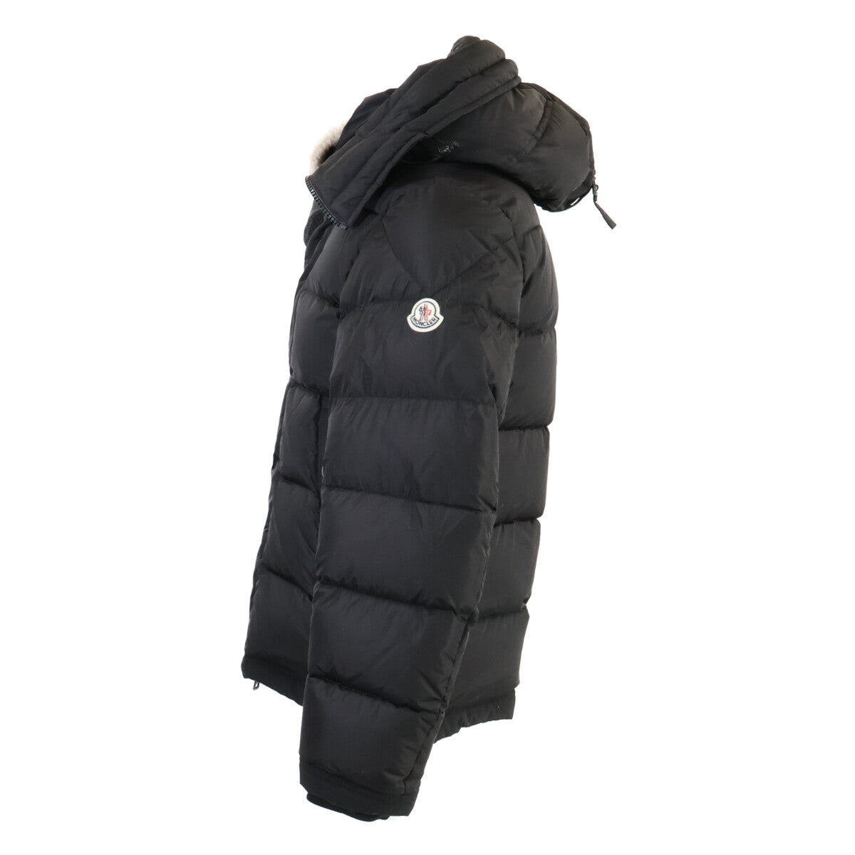 MONCLER PYRENEES Boa Collar Jacket Black Size 0